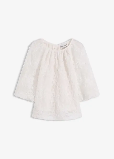 Bluse med strukturert blomstermønster, bonprix