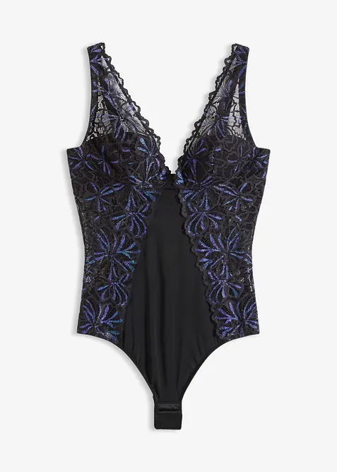 Body med glittergarn, bonprix