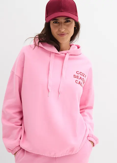 Oversized sweatshirt i 100% bomull, bonprix
