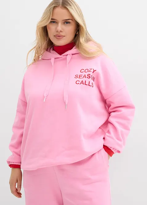 Oversized sweatshirt i 100% bomull, bonprix