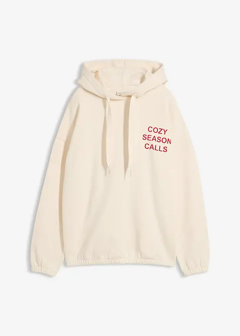 Oversized sweatshirt i 100% bomull, bonprix