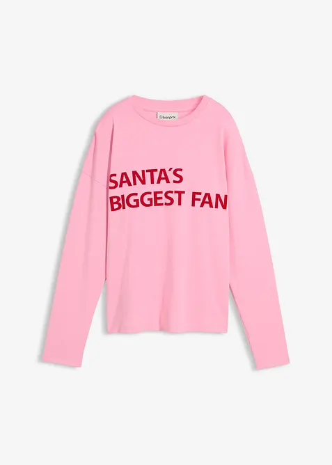 Oversized topp av bomull, bonprix