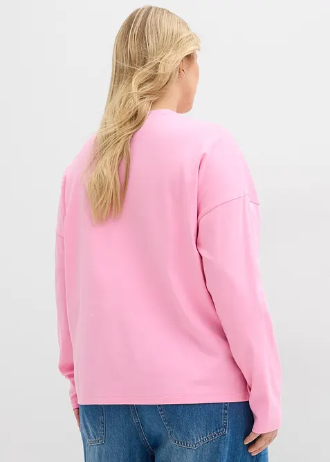 Oversized topp av bomull, bonprix