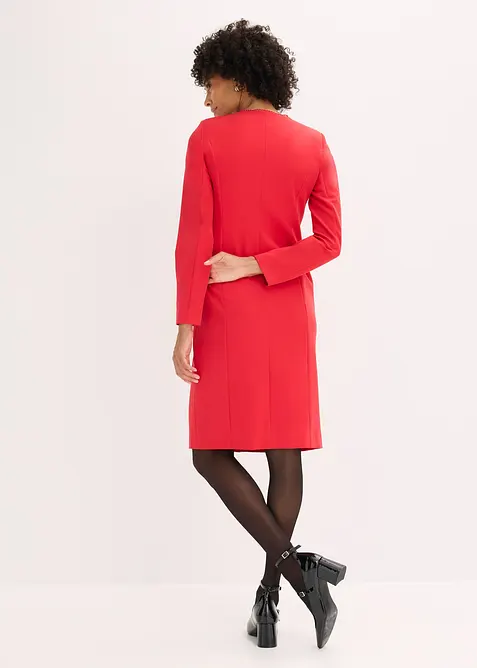 Blazerkjole med blondekant, bonprix