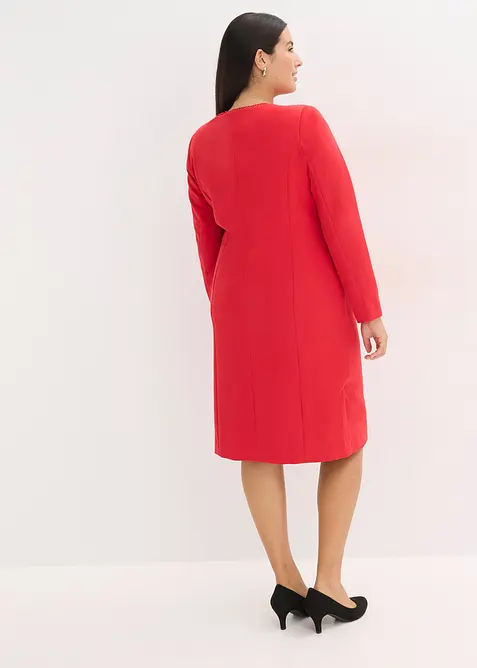 Blazerkjole med blondekant, bonprix