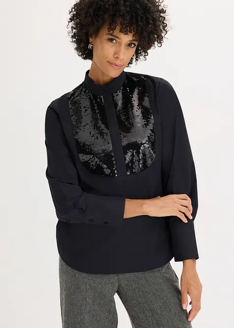 Tunika med paljetter, bonprix