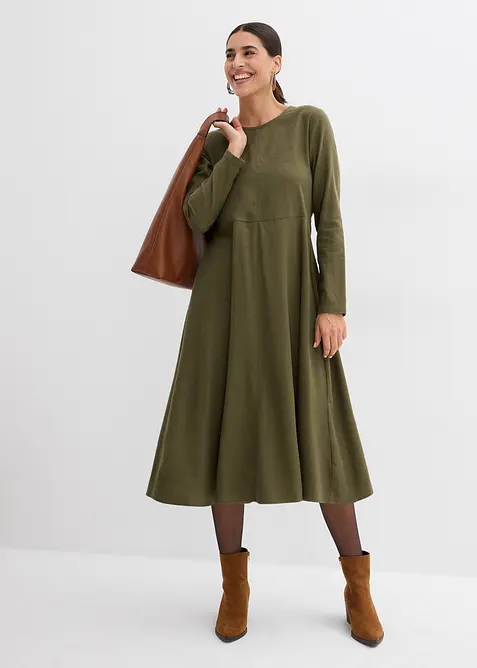 Kjole i 100% bomullsflanell, bonprix