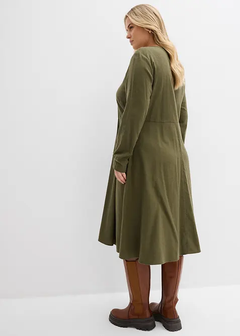 Kjole i 100% bomullsflanell, bonprix