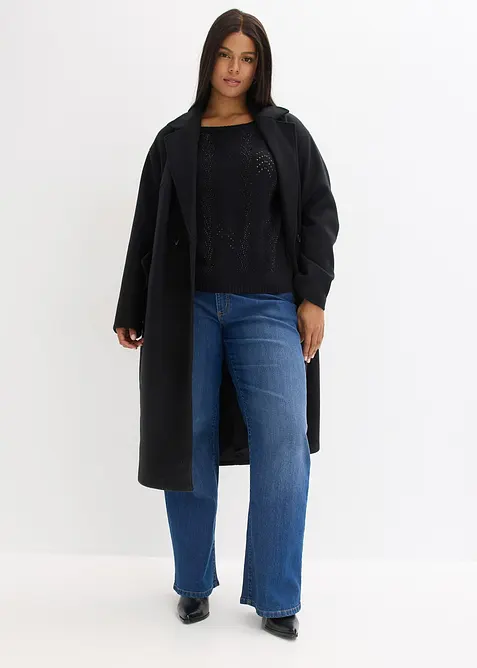 Genser med hullmønster, bonprix