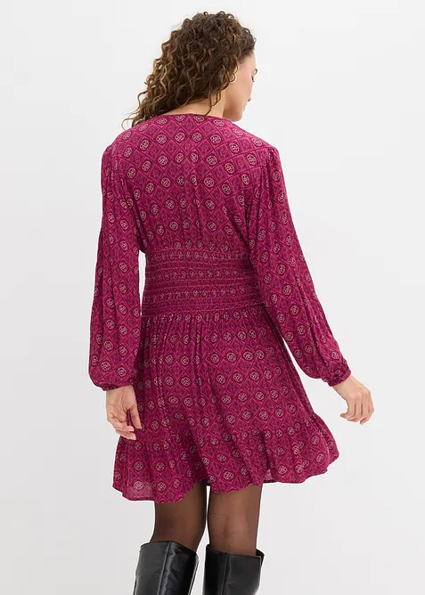 Minikjole i lett viskose, bonprix