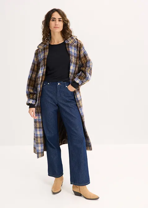 Finstrikket genser i lett viskosemiks, bonprix