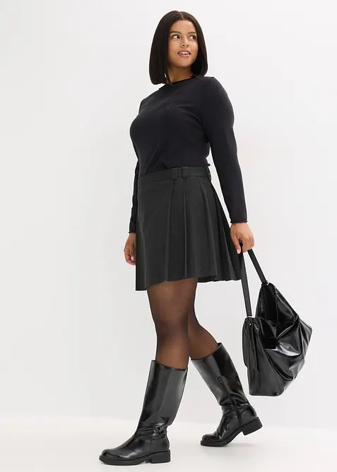 Finstrikket genser i lett viskosemiks, bonprix