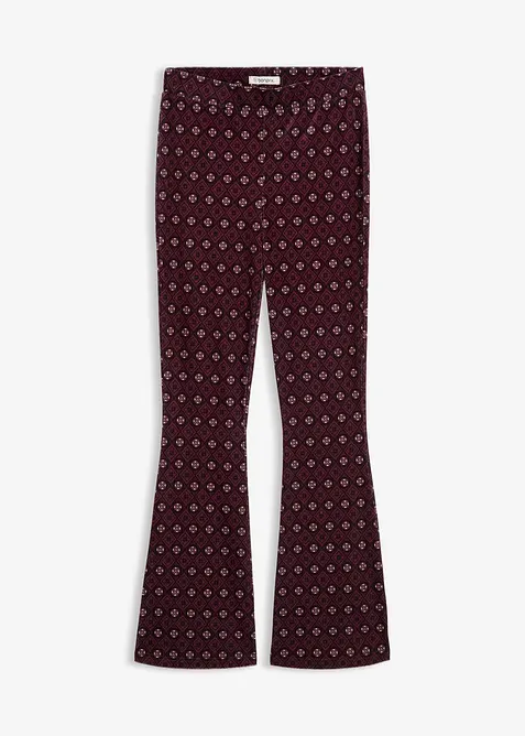 Bootcut-leggings i myk fl&oslash;yel, bonprix