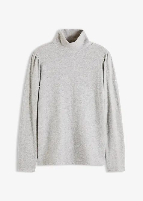 Fleecegenser i lett viskosemiks, bonprix