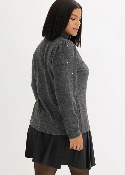 Fleecegenser i lett viskosemiks, bonprix