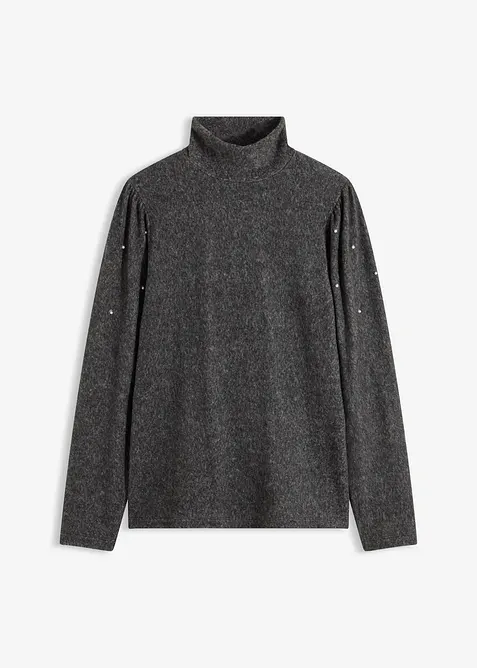 Fleecegenser i lett viskosemiks, bonprix