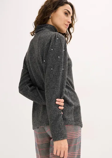 Fleecegenser i lett viskosemiks, bonprix