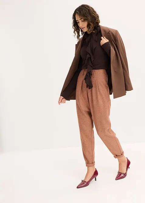 Finstrikket genser i lett viskosemiks, bonprix