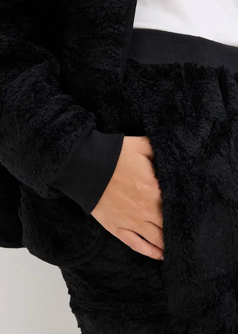 Loungewear-kosedress i pilé, bonprix