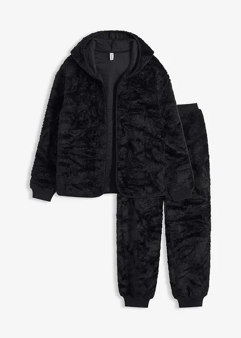 Loungewear-kosedress i pilé, bonprix