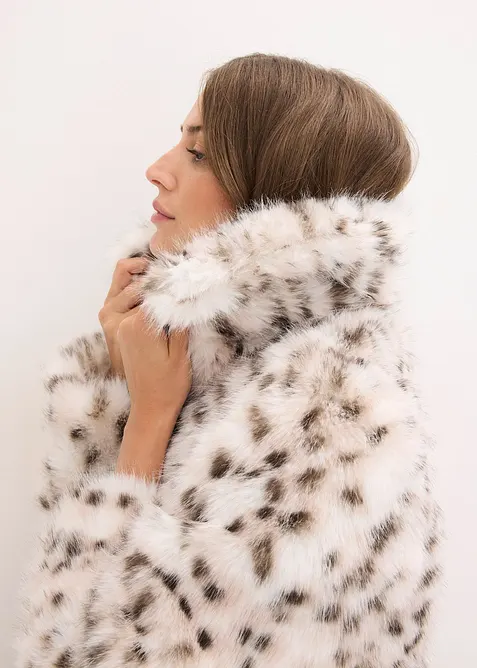 Jakke i fuskepels, bonprix