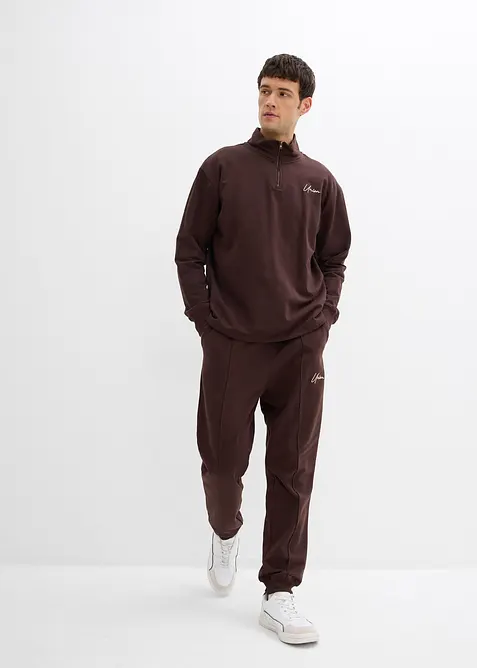 Joggedress i 100% bomull, Loose Fit (2-delt sett), bonprix