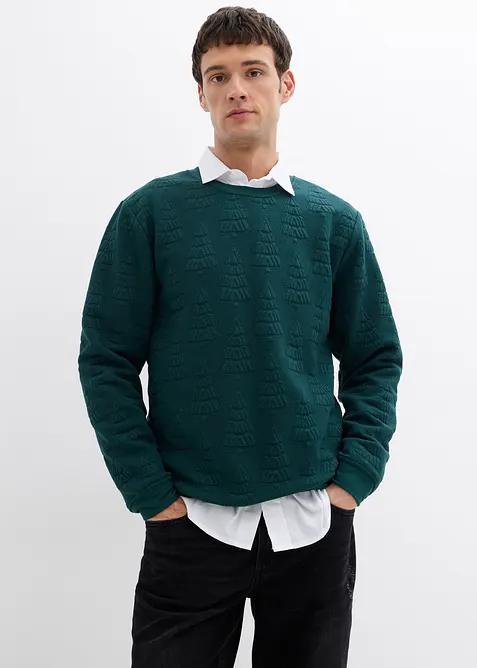 Julesweatshirt med juletremotiv, bonprix