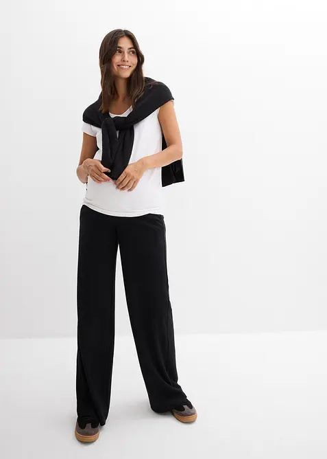 Vid mammabukse i behagelig Punto di Roma-materiale, bonprix