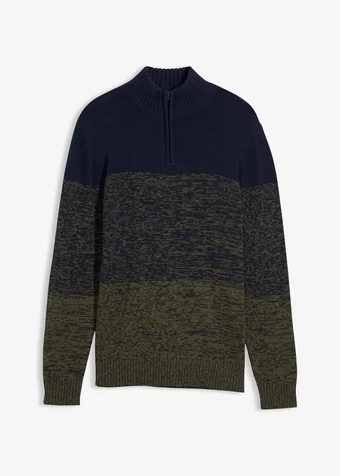 Grovstrikket troyer-genser av myk bomullsmiks, bonprix