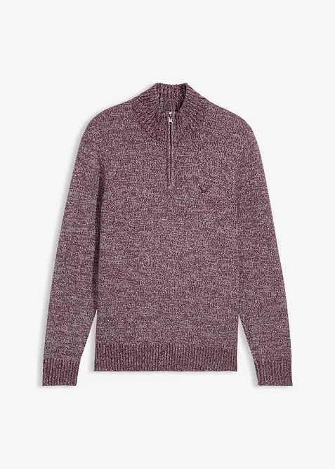 Half zip genser med bomull, bonprix