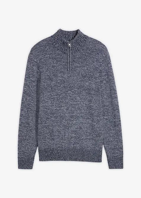 Half zip genser med bomull, bonprix