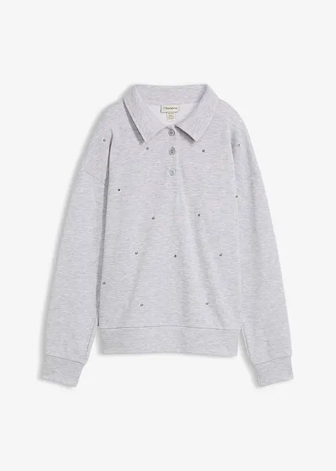 Sweatshirt med nagler, bonprix