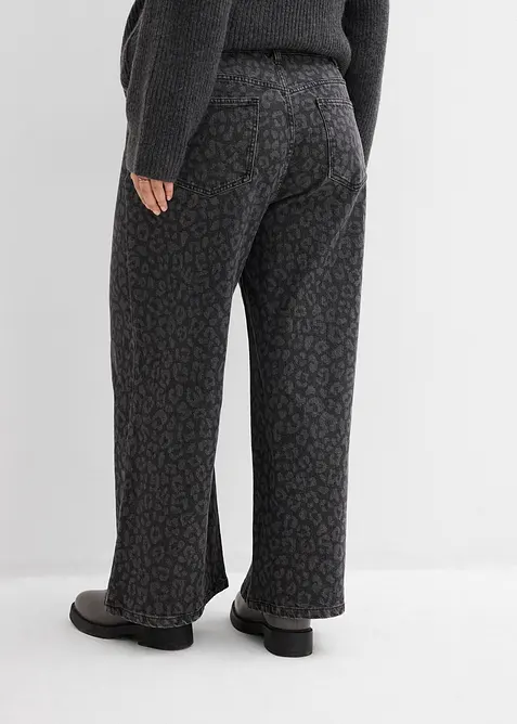 Wide Leg-jeans Mid Waist, bonprix