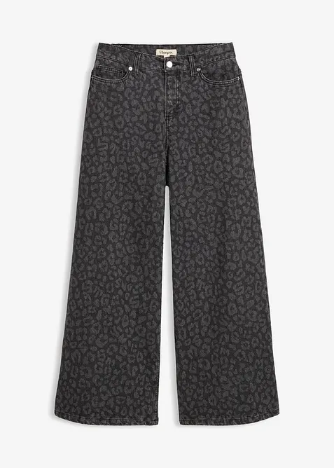 Wide Leg-jeans Mid Waist, bonprix