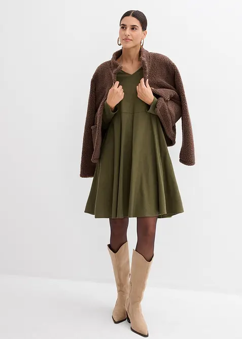 Flanellkjole av 100% økologisk bomull, bonprix