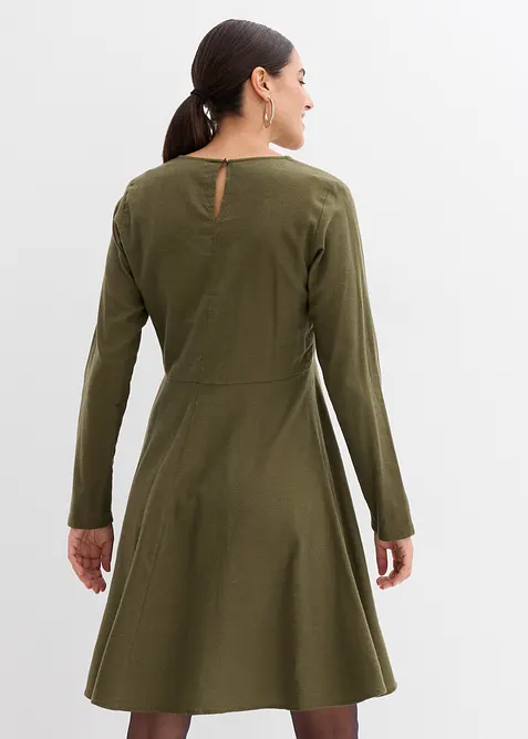 Flanellkjole av 100% økologisk bomull, bonprix