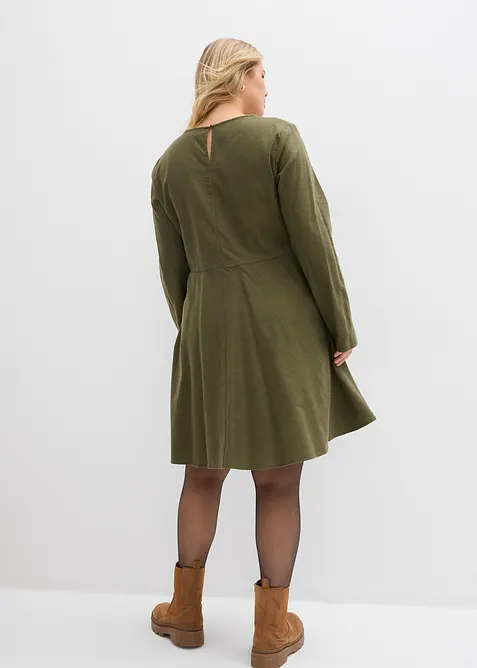 Kjole i 100% bomullsflanell, bonprix