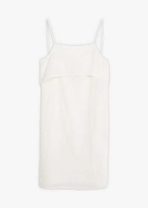 Minikjole med fint paljettbroderi, bonprix