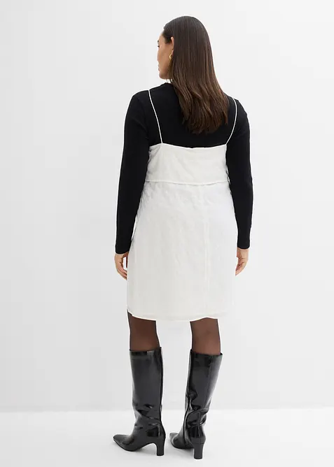 Minikjole med fint paljettbroderi, bonprix