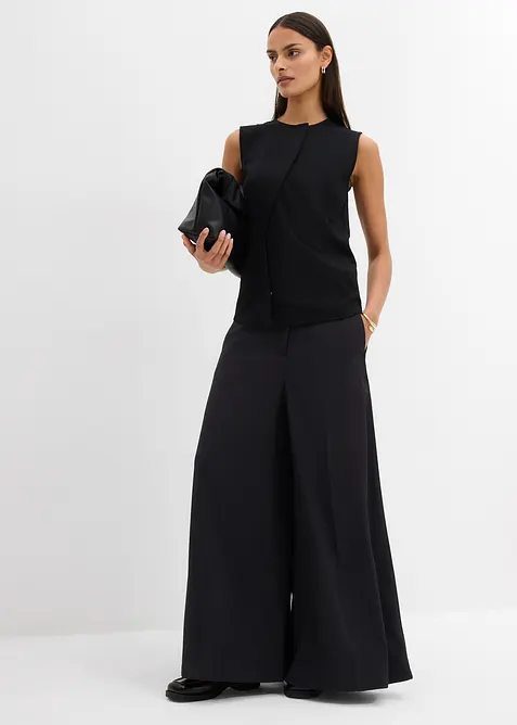 Asymmetrisk vest i Punto di Roma-materiale, bonprix