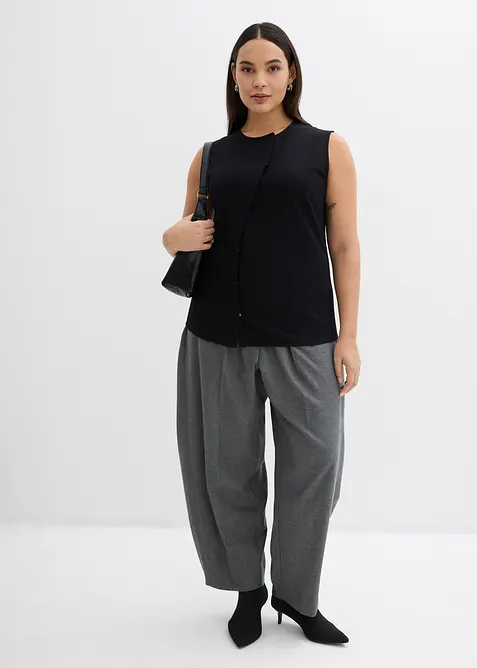 Asymmetrisk vest i Punto di Roma-materiale, bonprix