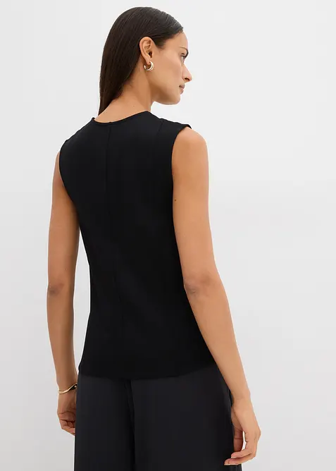 Asymmetrisk vest i Punto di Roma-materiale, bonprix