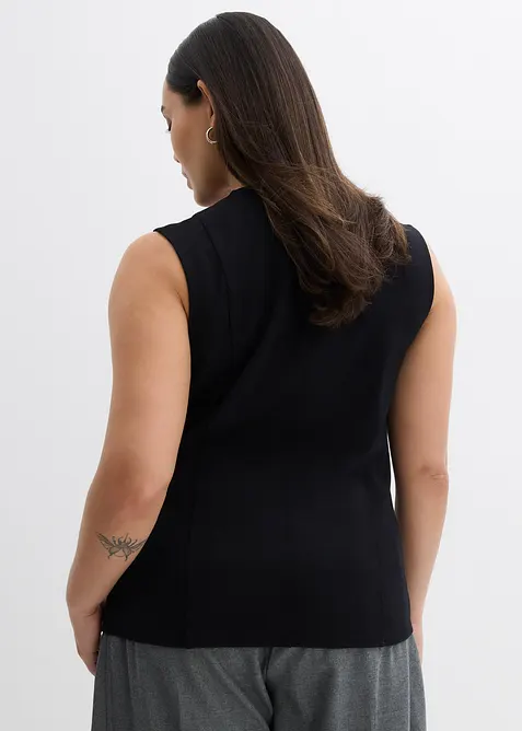 Asymmetrisk vest i Punto di Roma-materiale, bonprix