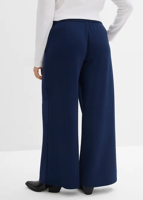 Bootcut-bukse i viskosemiks med lett glans, bonprix