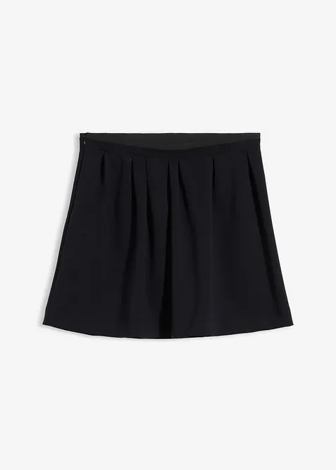 Sweatskjørt med legg av viskosemiks med glans, bonprix