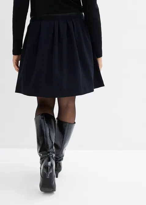 Sweatskj&oslash;rt med legg av viskosemiks med glans, bonprix