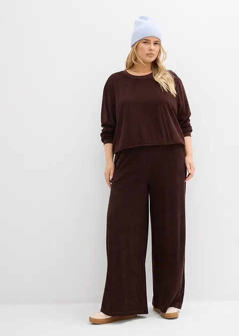 Sweatshirt i myk frott&eacute;, bonprix