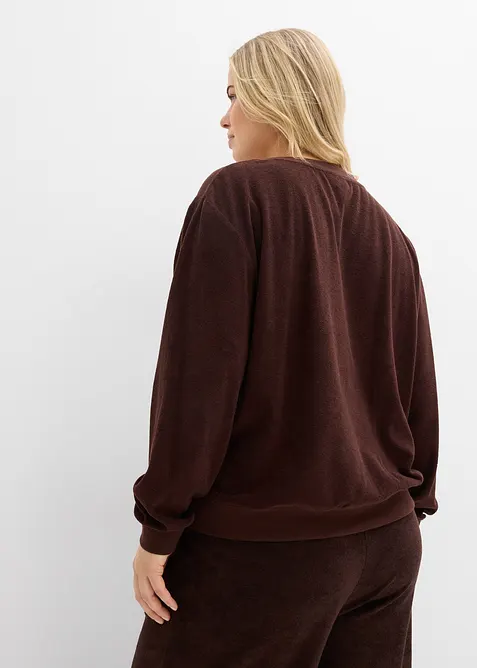 Sweatshirt i myk frott&eacute;, bonprix
