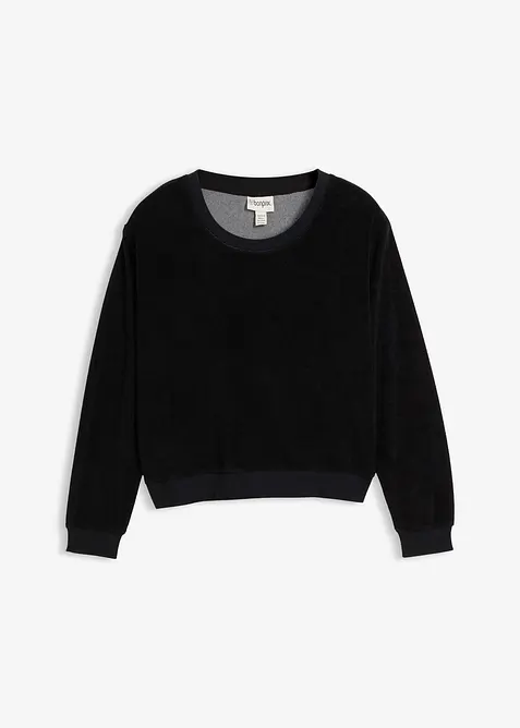 Sweatshirt i myk frotté, bonprix