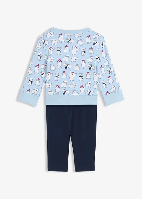 Sweatshirt og leggings i 100% økologisk bomull (2-delt sett), bonprix
